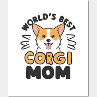 World's Best Corgi Mom Dog Owner Posters and Art